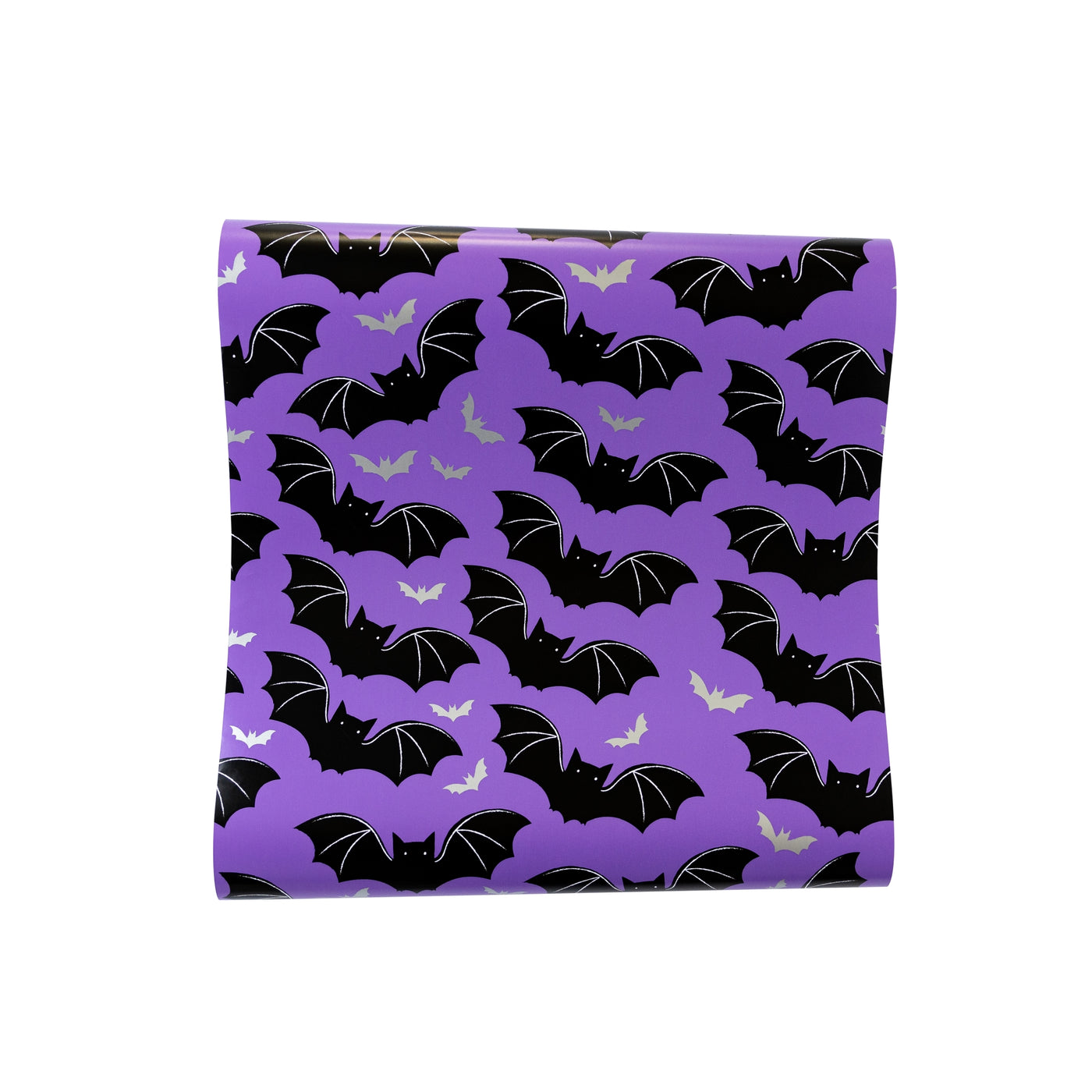 Purple Bats Paper Table Runner