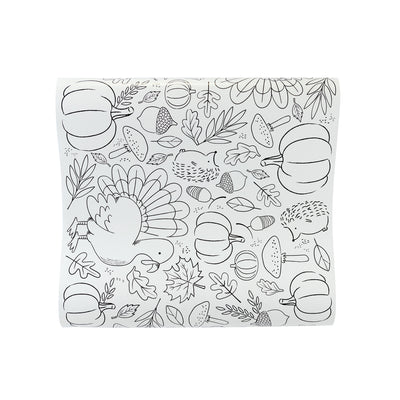 Harvest Coloring Paper Table Runner