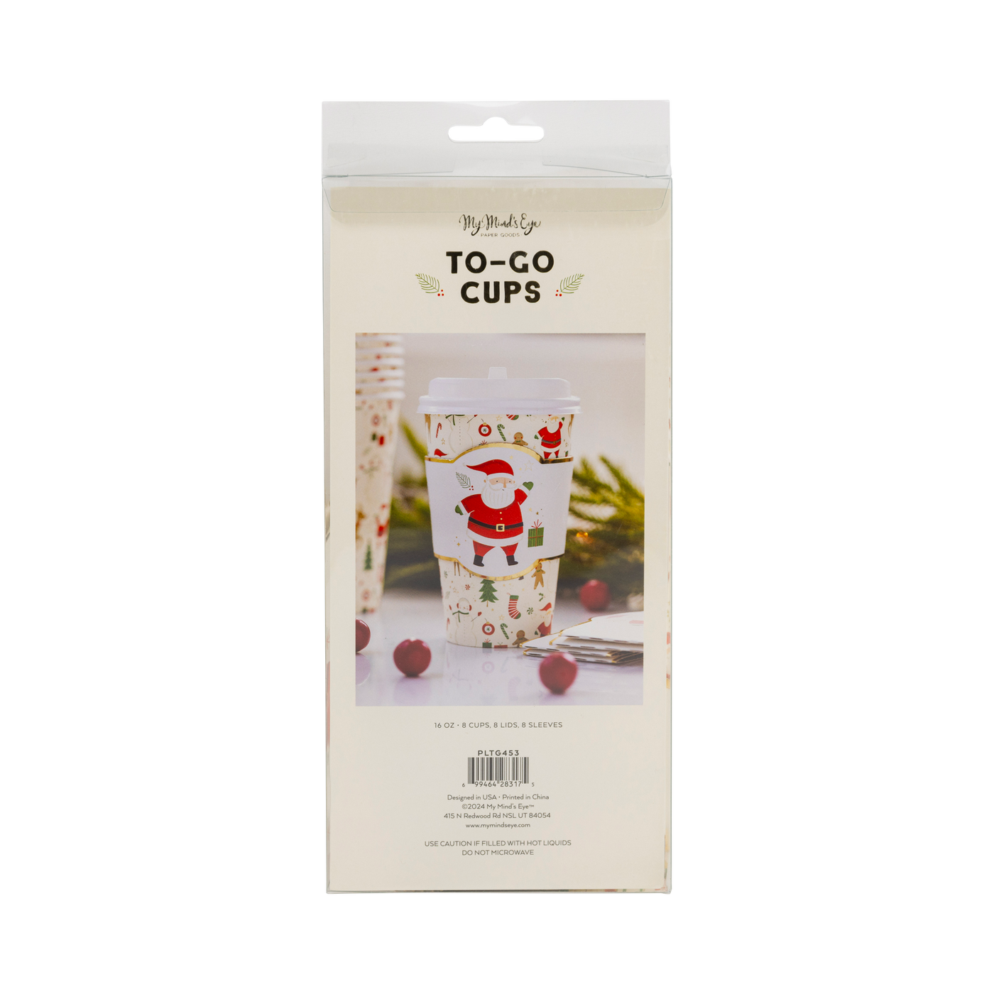 All Over Santa To-Go Cup Set