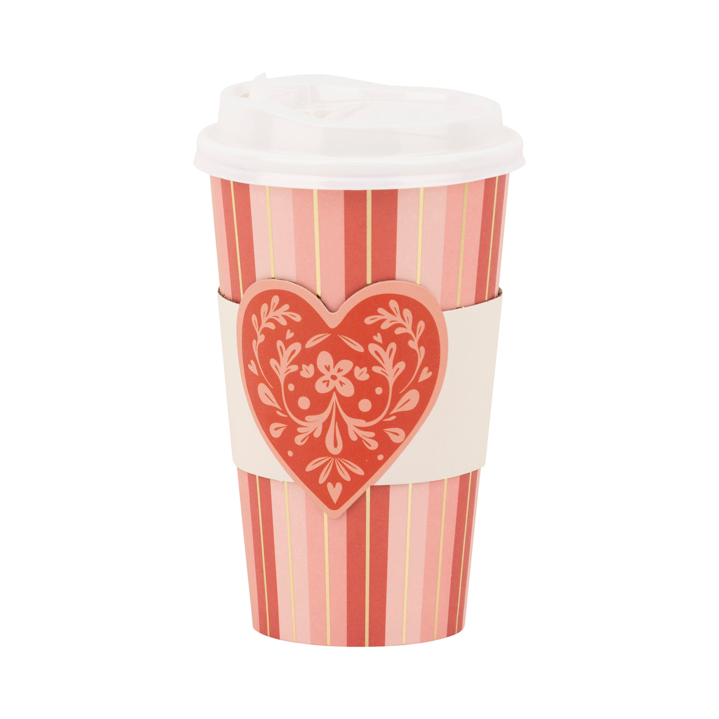 Floral Heart To Go Cups