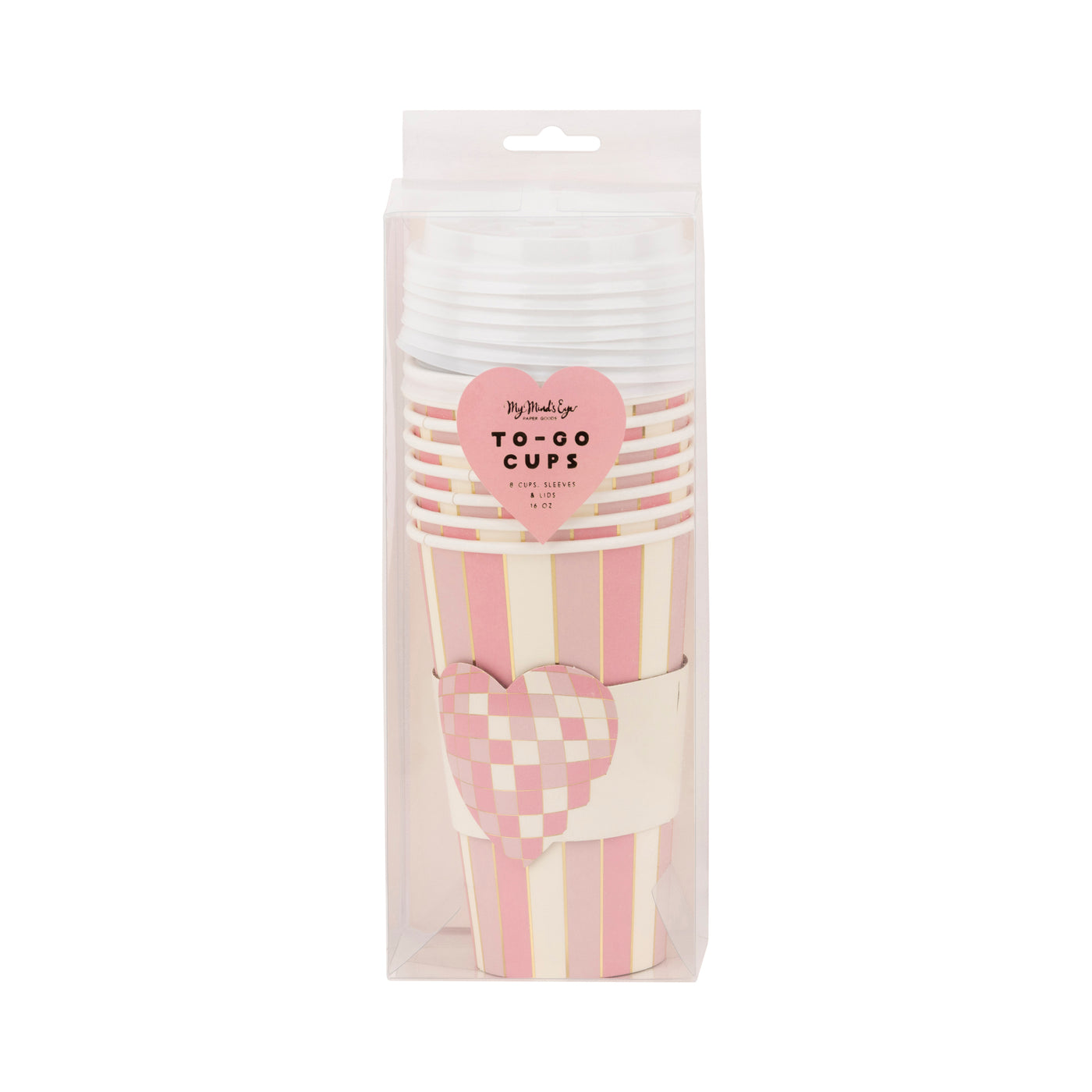 Disco Heart To Go Cups