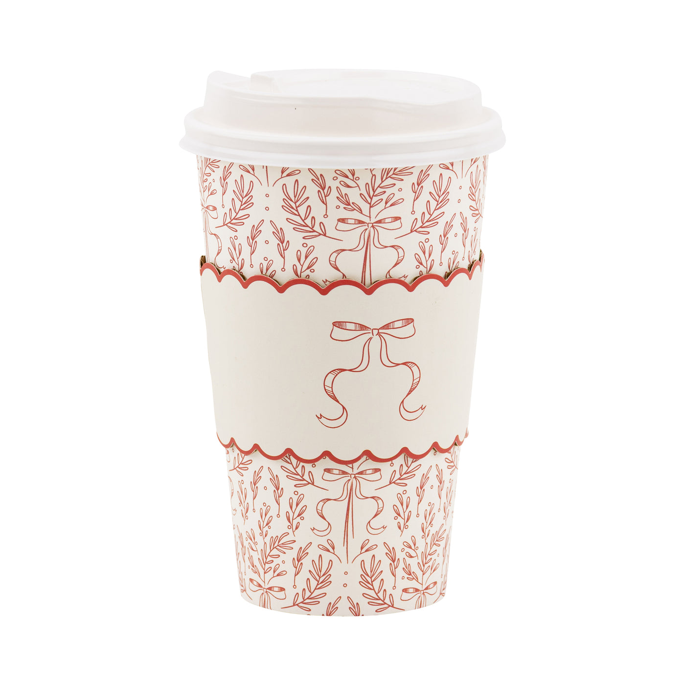 Christmas Red Bow To Go Cups