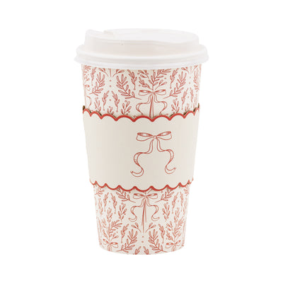 Christmas Red Bow To Go Cups
