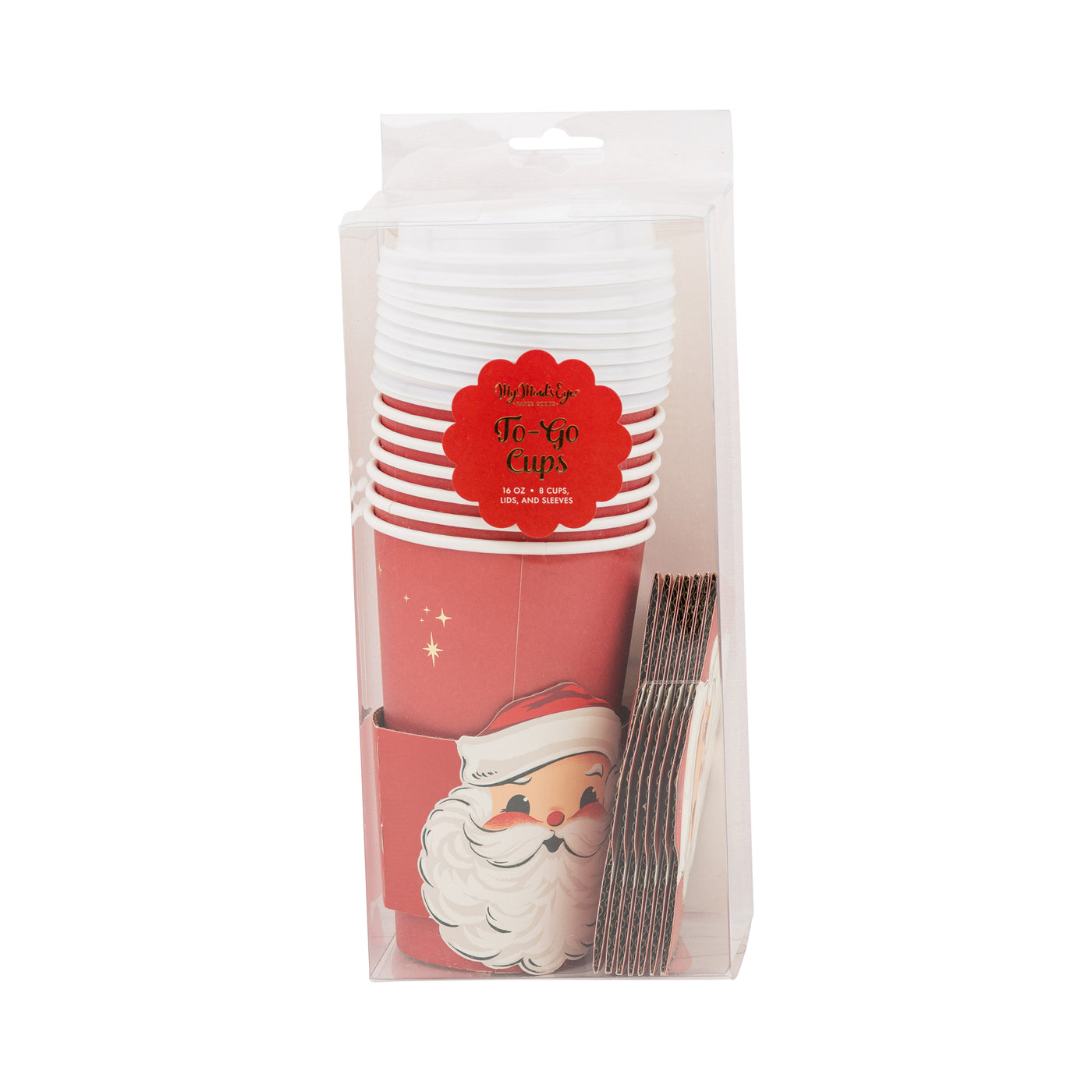Rosy Cheeks Santa To Go Cups