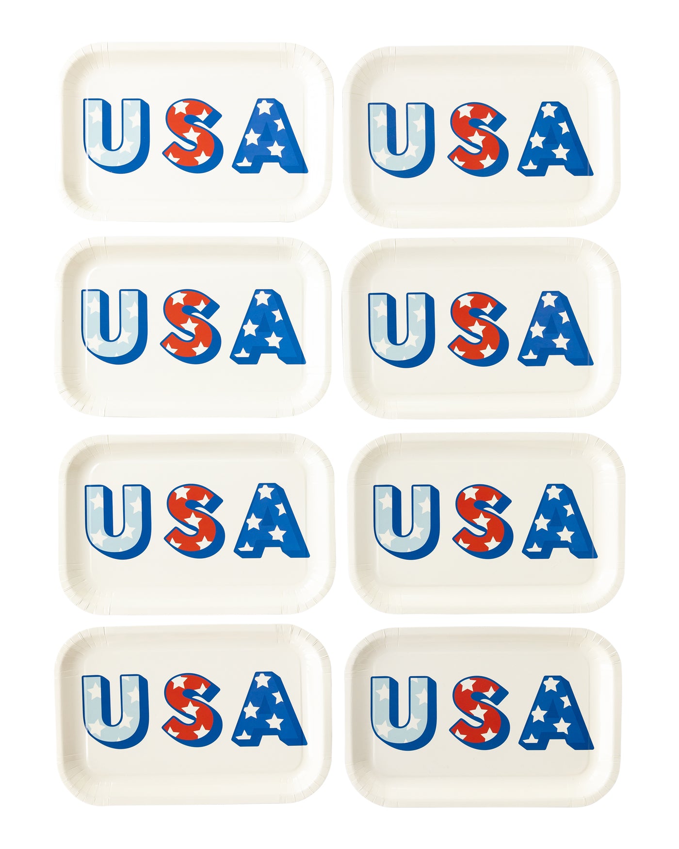 USA Shaped Paper Plate