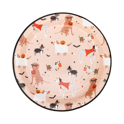 Costume Dogs Paper Plate