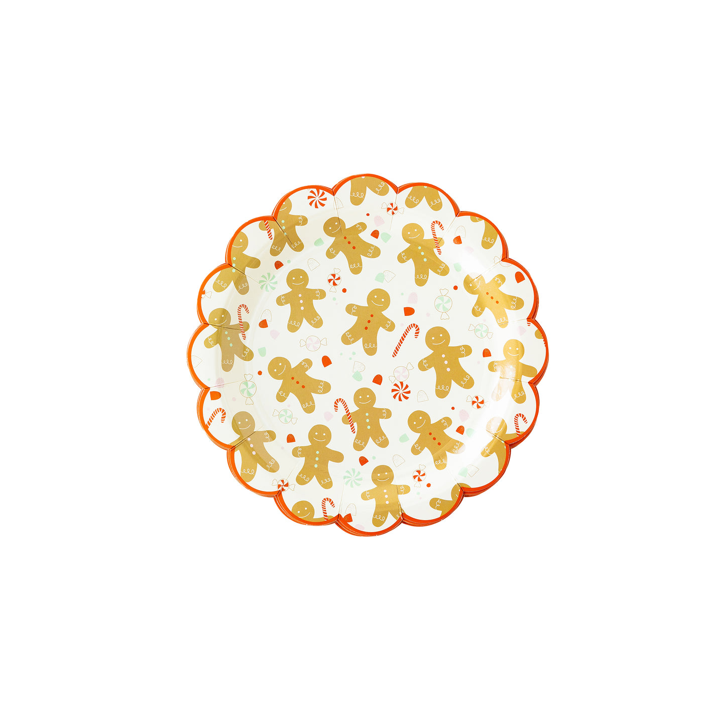 Ginger Pattern Paper Plate