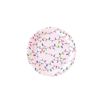 Bright Christmas Lights Paper Plate