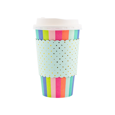 Primary Stripes To Go Cups