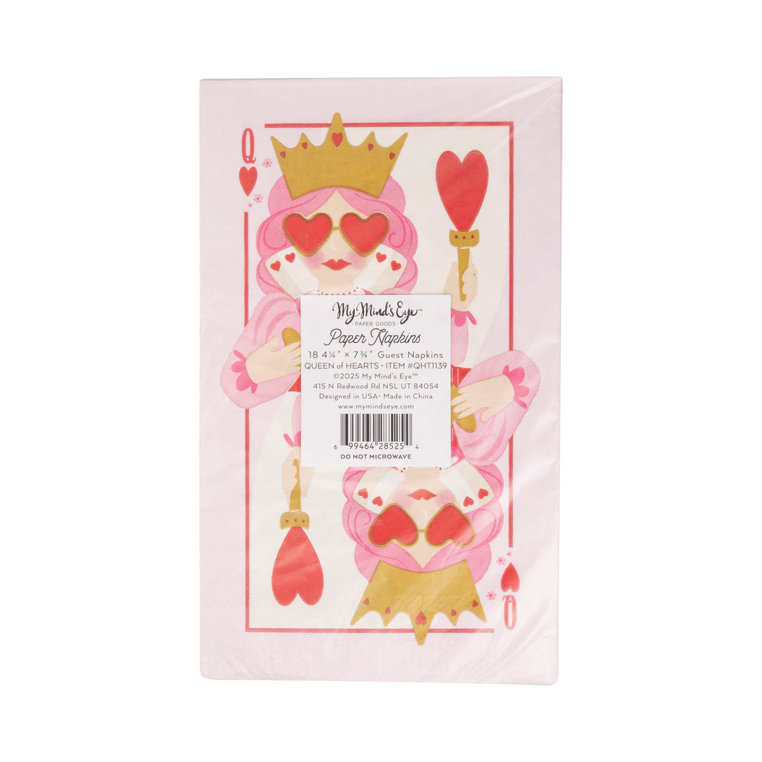 Queen of Hearts Dinner Napkin.