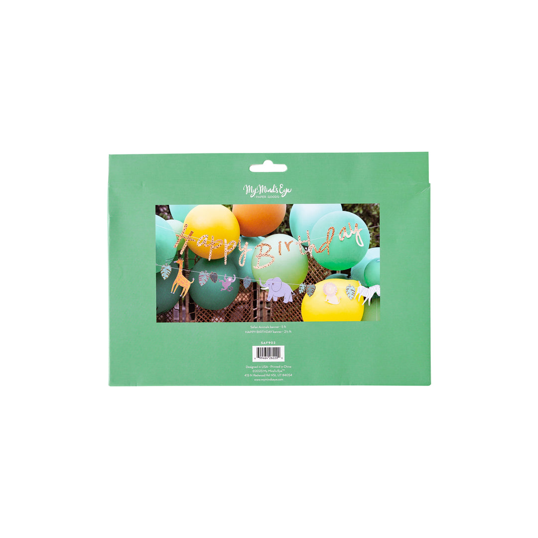 Creative Converting Safari-Abenteuer-Kreisfähnchen-Banner – Bunt, 1,5 M Lang