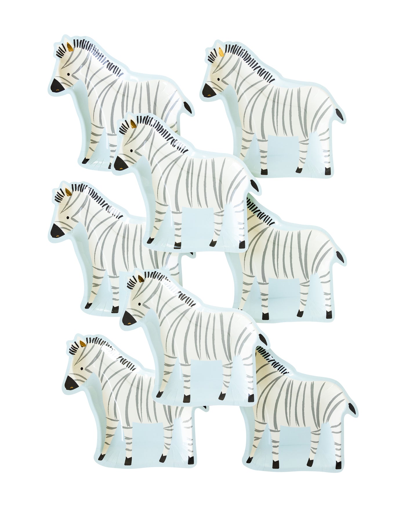 Safari Zebra Shaped Paper Plate