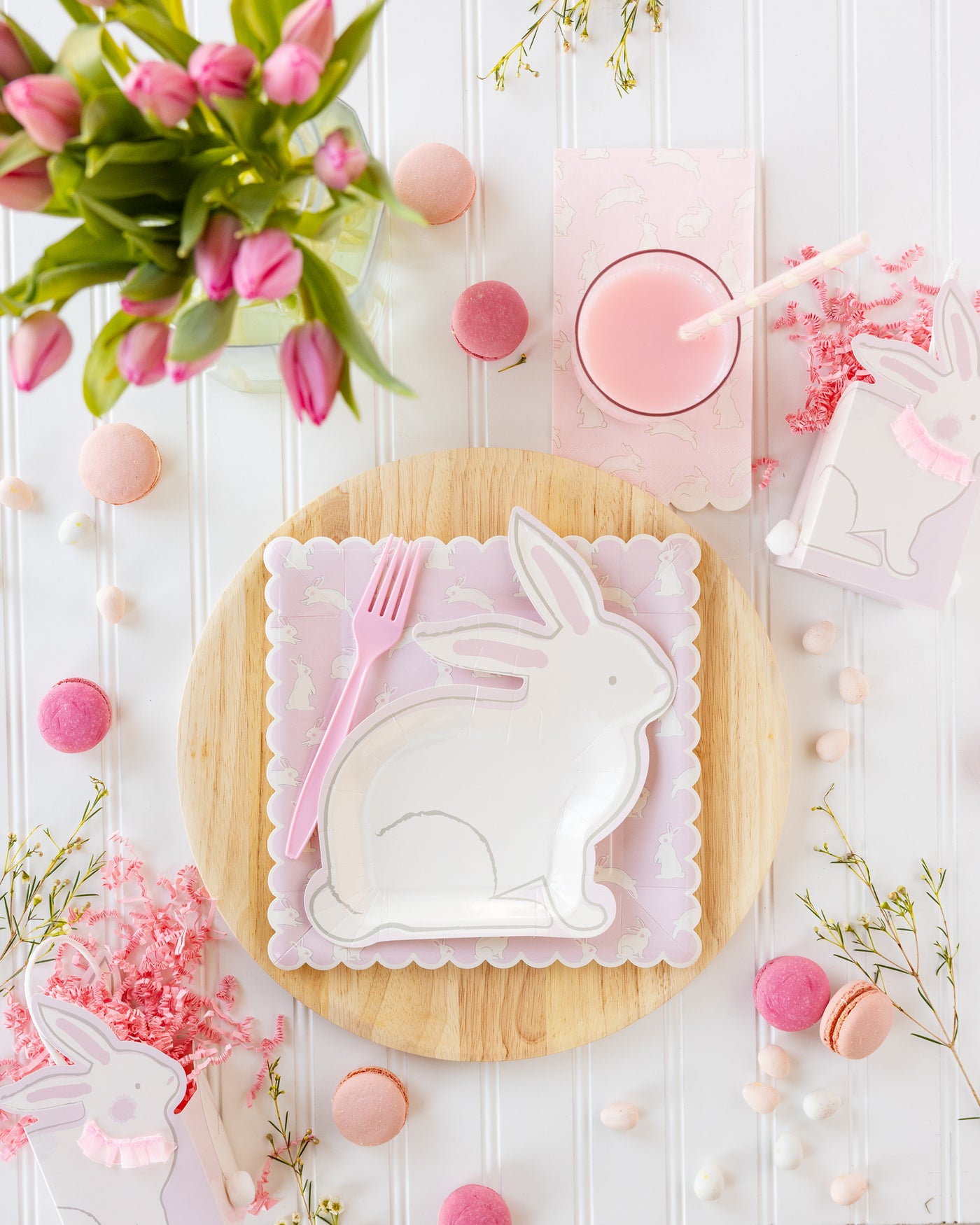 Bunny Pattern Paper Plate