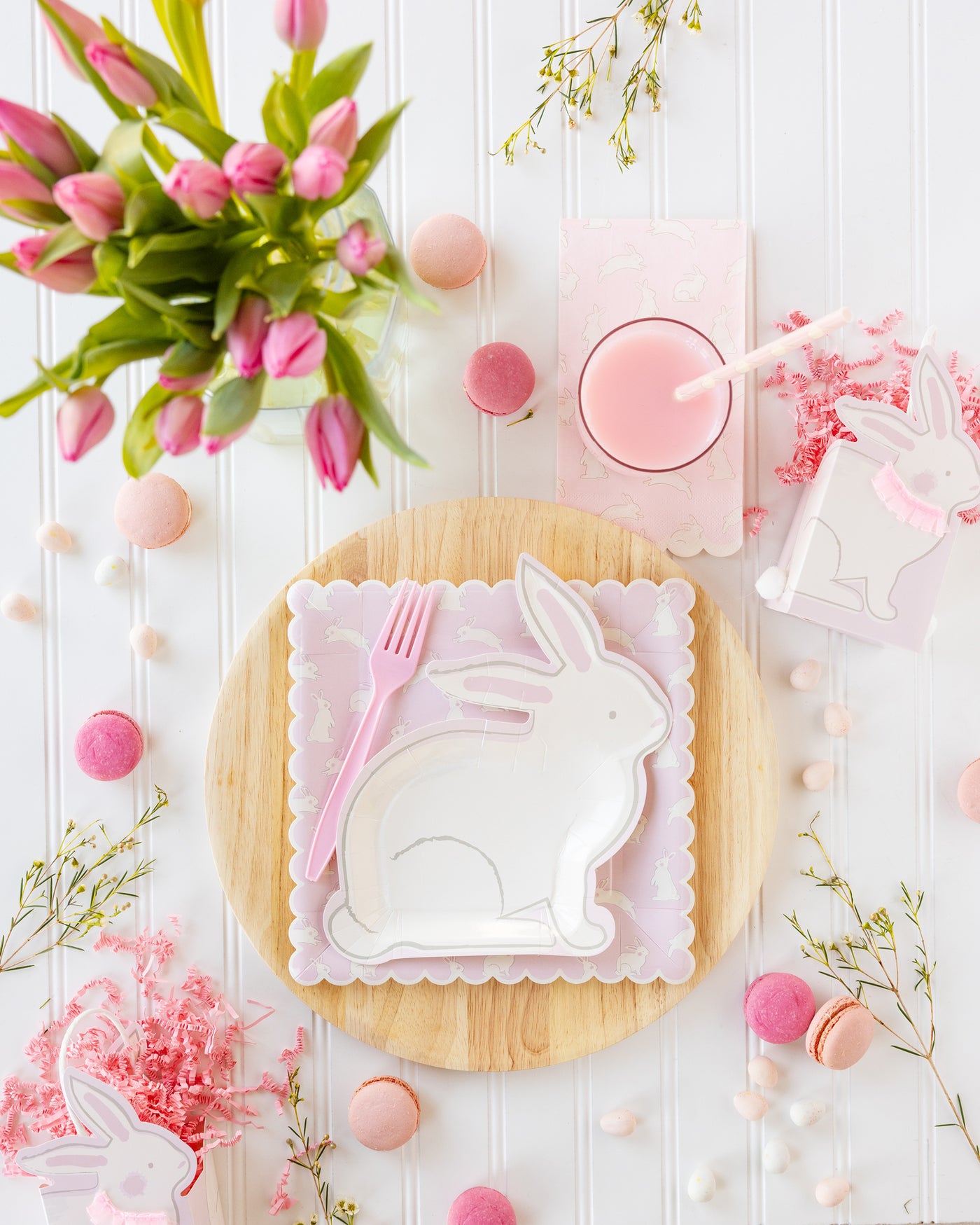Bunny Pattern Paper Plate