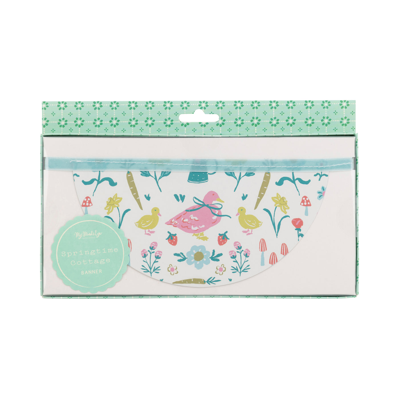 Springtime Cottage Bunting Banner