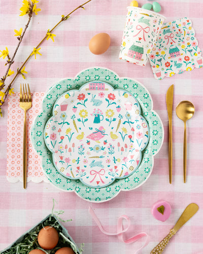 Springtime Cottage " Pattern Plate