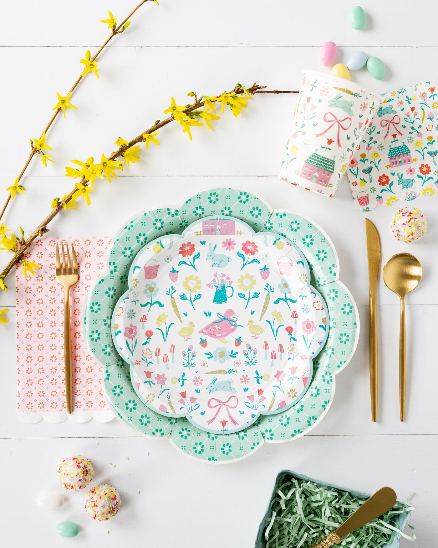 Springtime Cottage " Pattern Plate