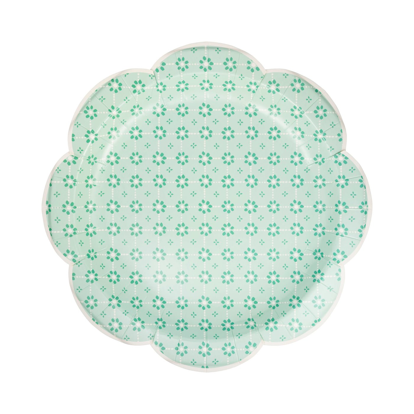 Green Wicker 11" Plate