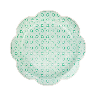 Green Wicker 11" Plate