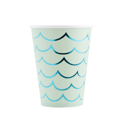 Mermaid Tail Paper Party Cups - 12 oz