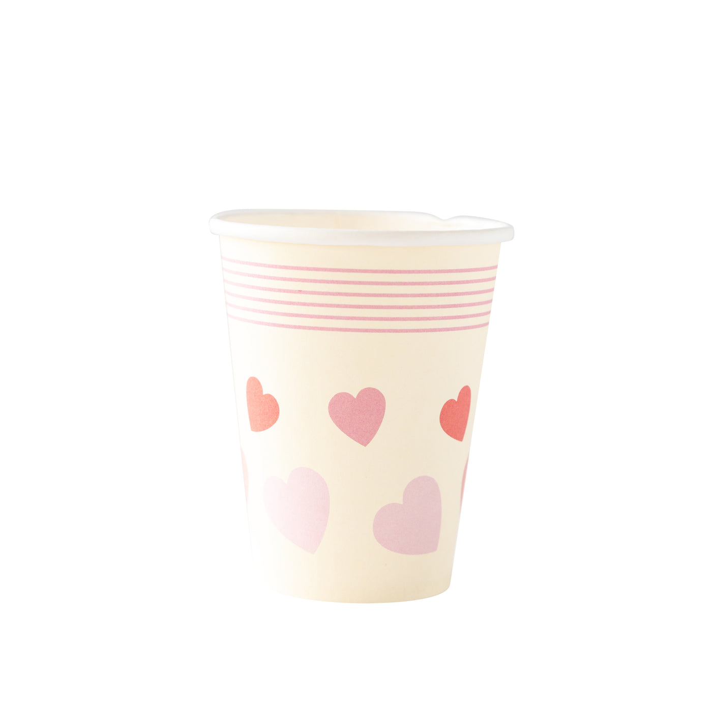 Pastel Hearts Paper Cups