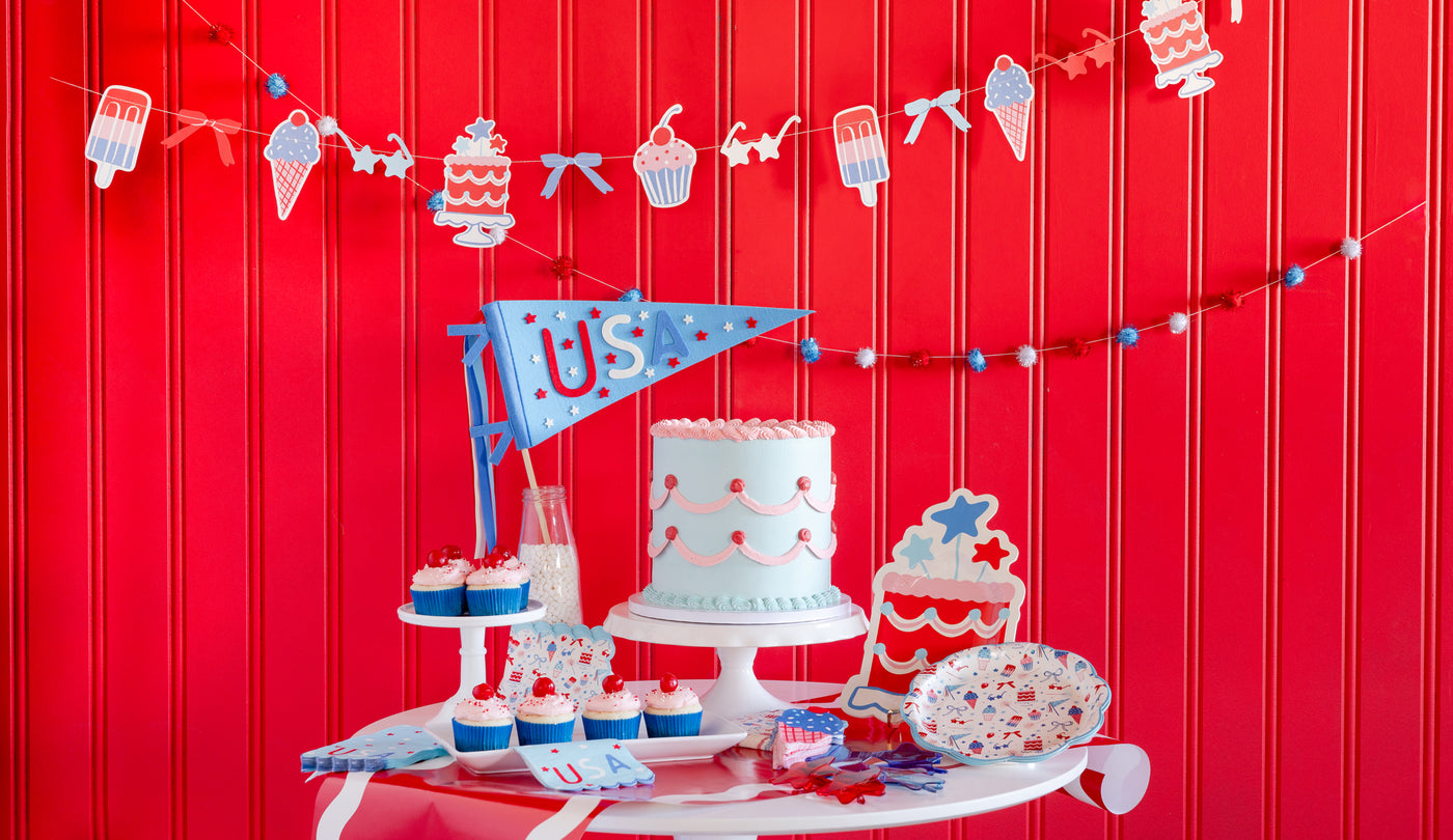 Summertime Felt Pennant Banner
