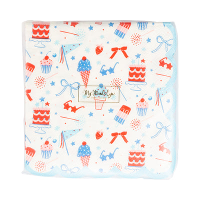 Summertime Pattern Cocktail Napkin
