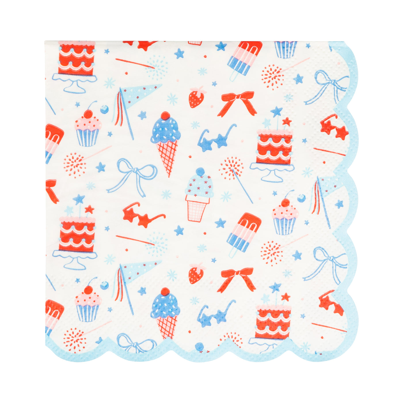 Summertime Pattern Cocktail Napkin