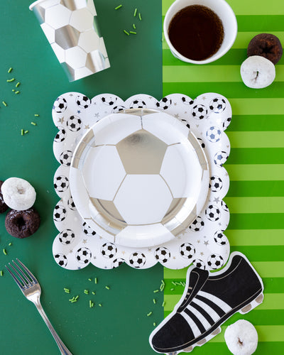 Soccer Ball Paper Plate