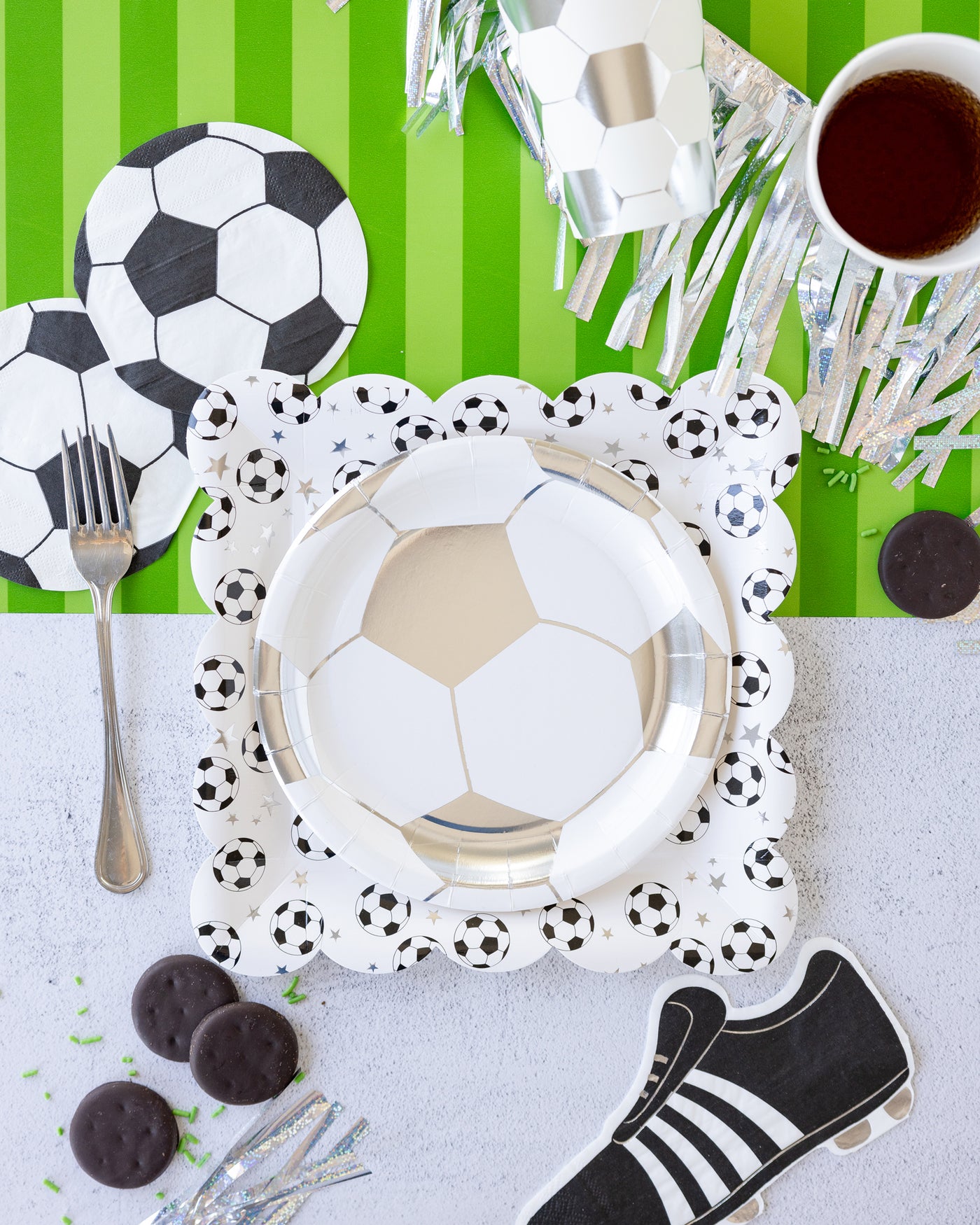 Soccer Ball Paper Plate