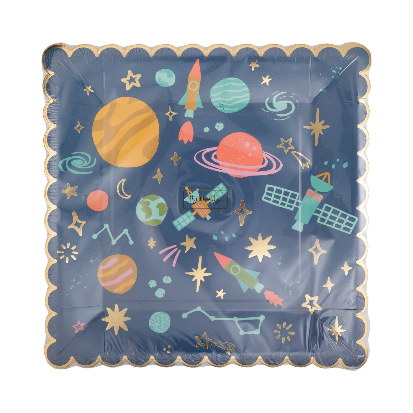 Space Pattern Square Plate