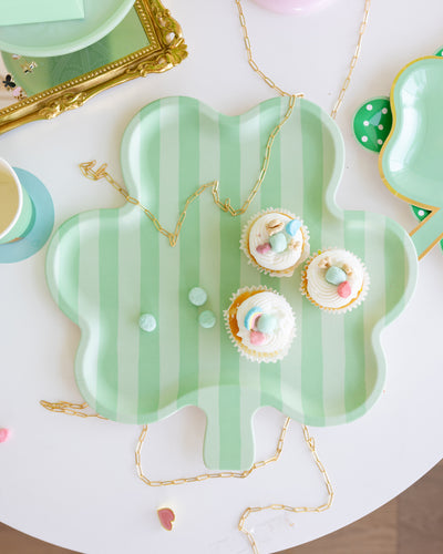 Shamrock Shaped Bamboo Tray