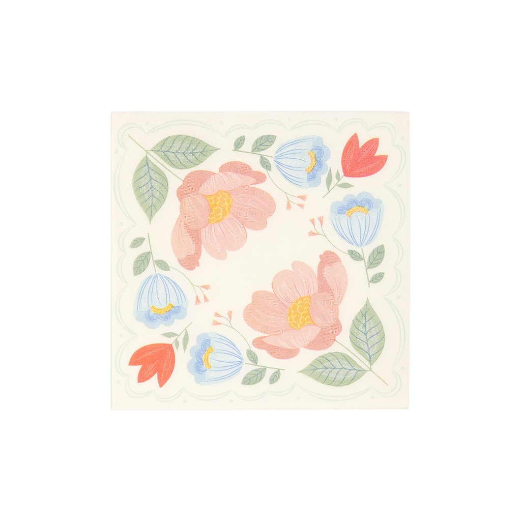 Floral Corner Napkins