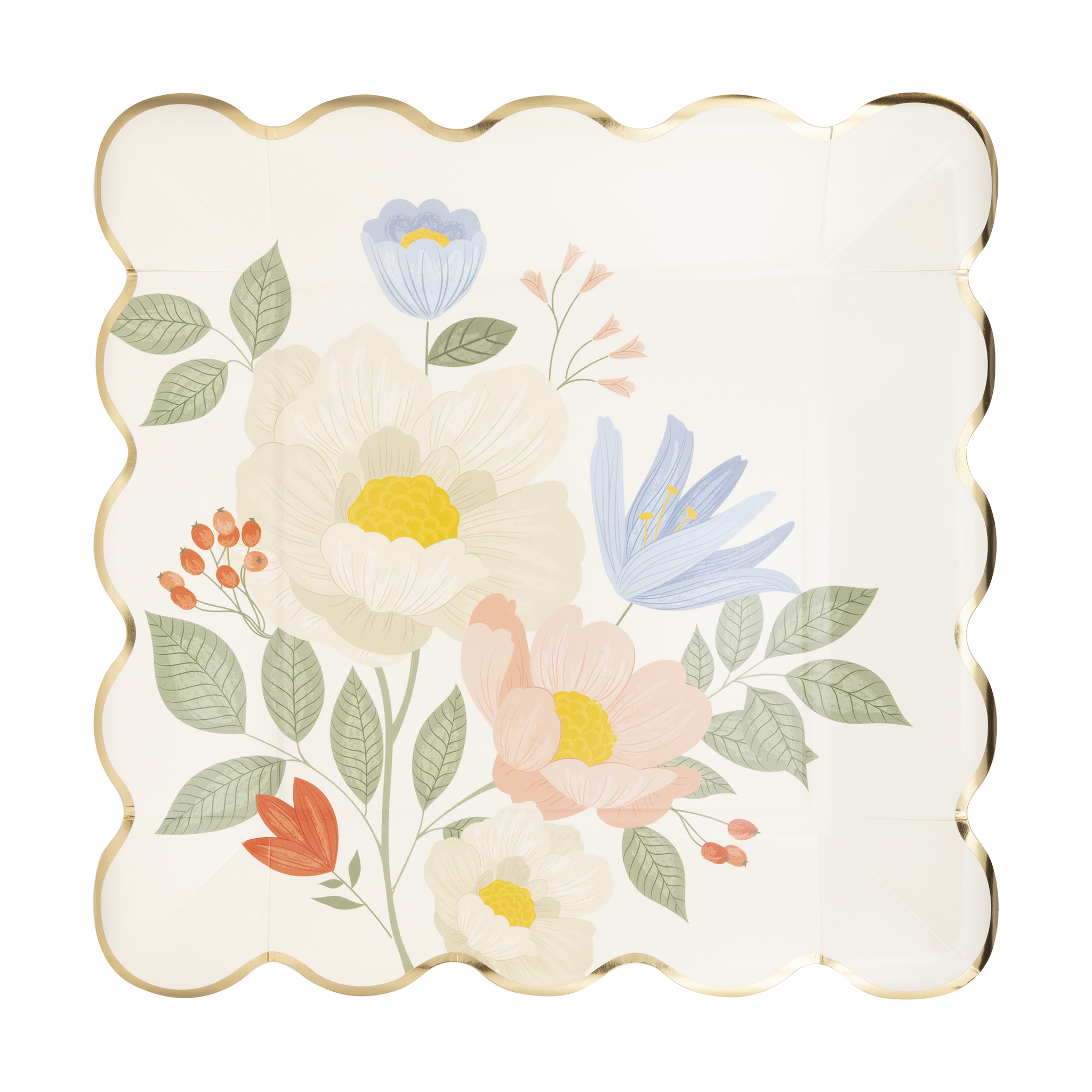 Spring Floral Corner Plate.