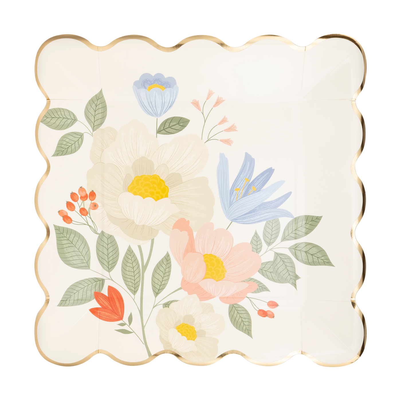 Floral Corner Plate