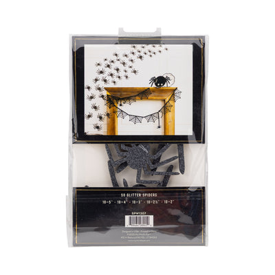 Glittered Wall Décor Spiders