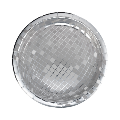 Silver Disco 9" Plate