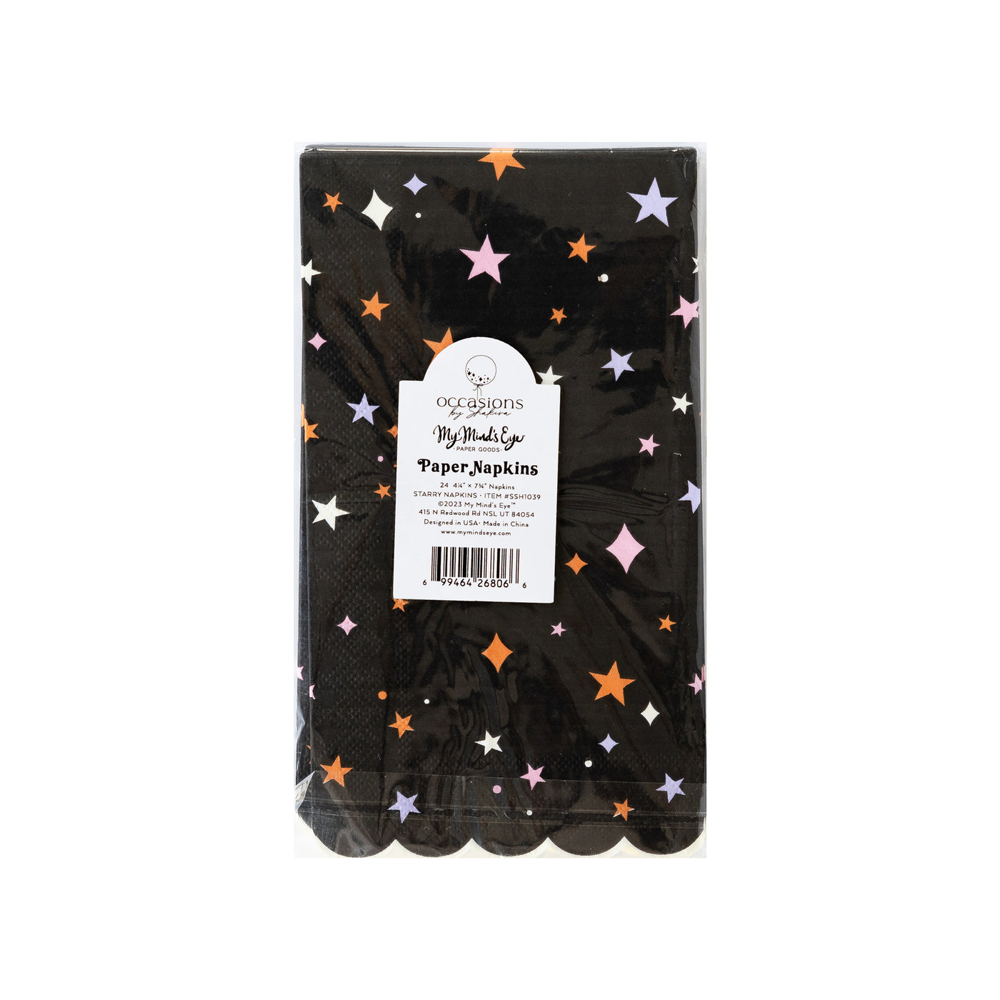 Occasions By Shakira - Spooky Sweets Starry Paper Dinner Napkin