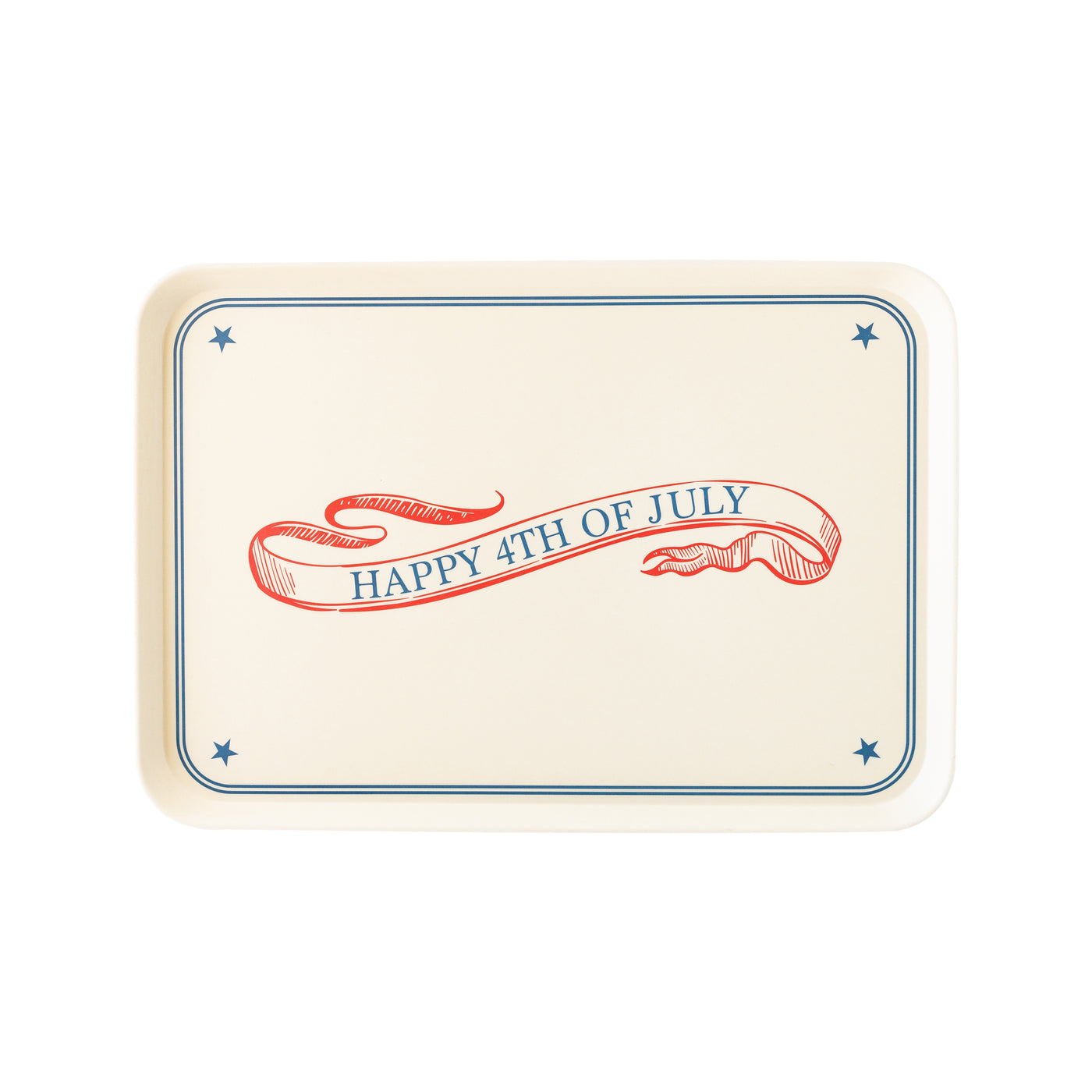Happy 4th of July Reusable Bamboo Serving Tray