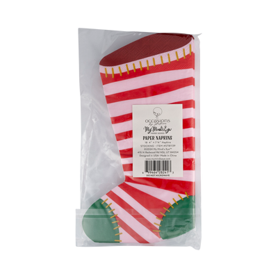 Occasions by Shakira - Plaid Stocking Napkins