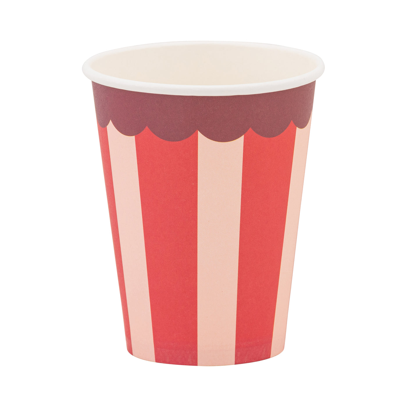 Pink & Red Striped Party Cup