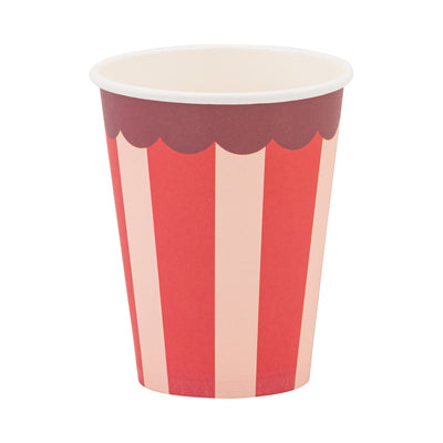 Pink & Red Striped Party Cup