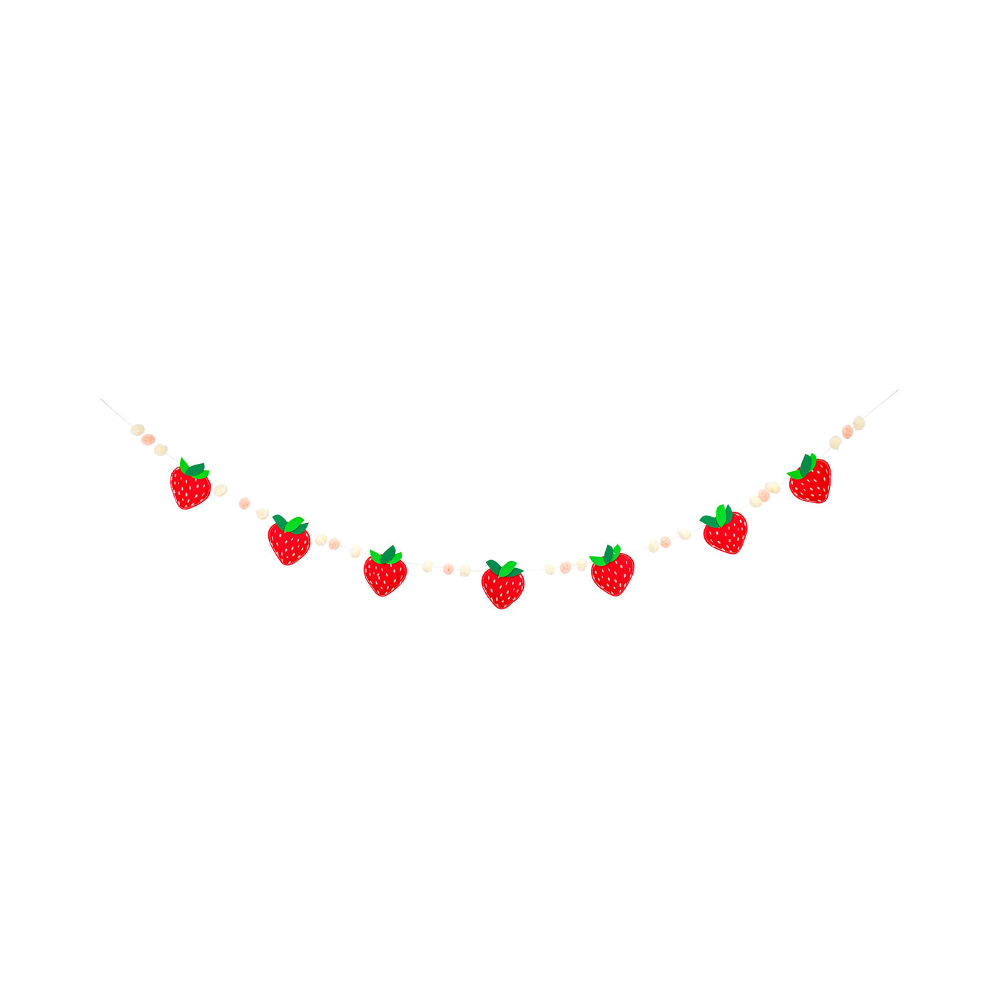 Felt Strawberry Banner
