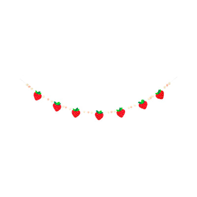 Felt Strawberry Banner