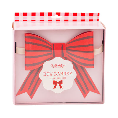 Red Bow Banner