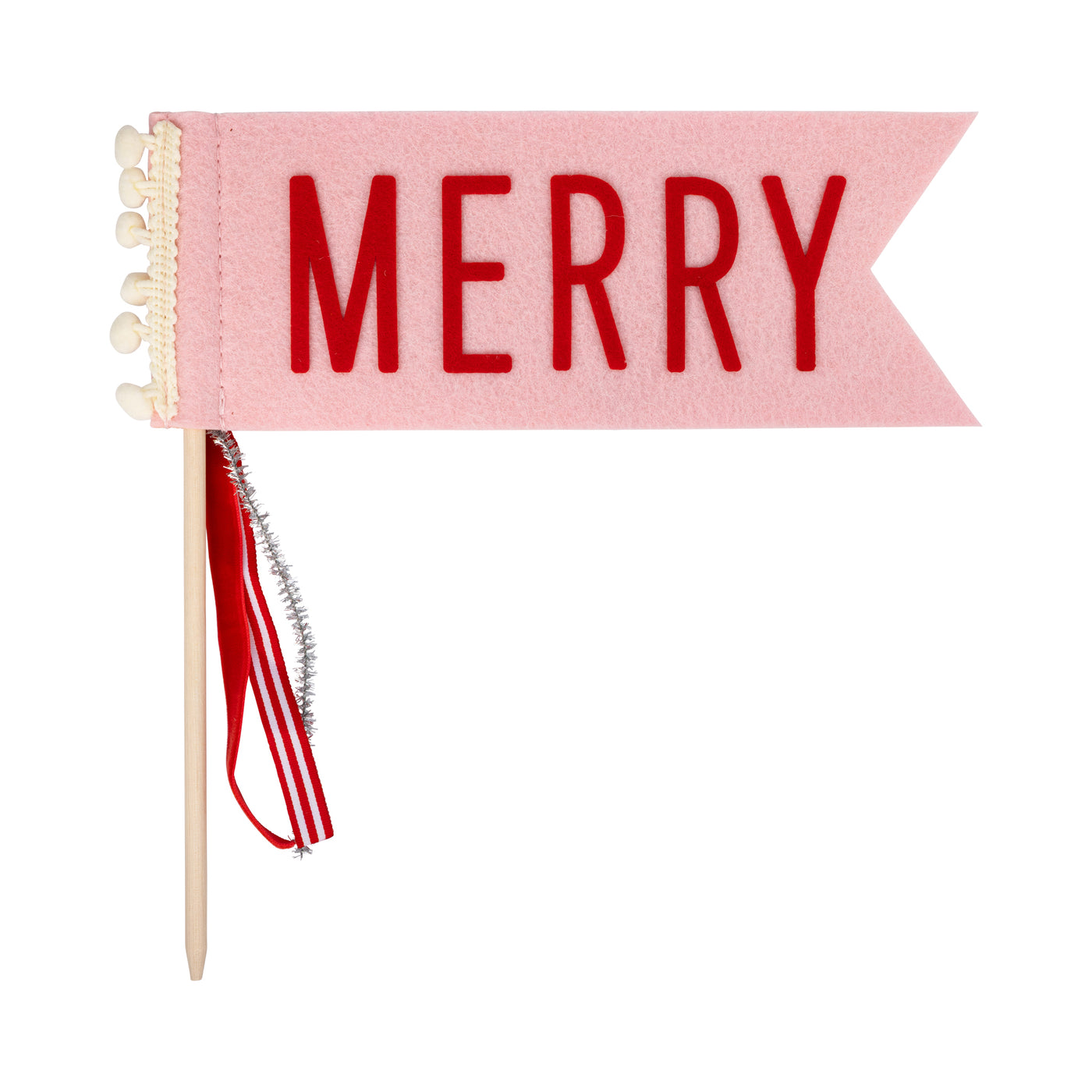 Santa and Merry Felt Pennant Set