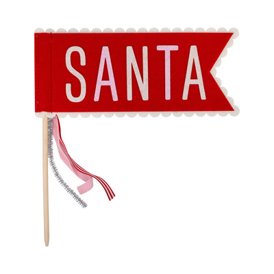 Santa and Merry Felt Pennant Set
