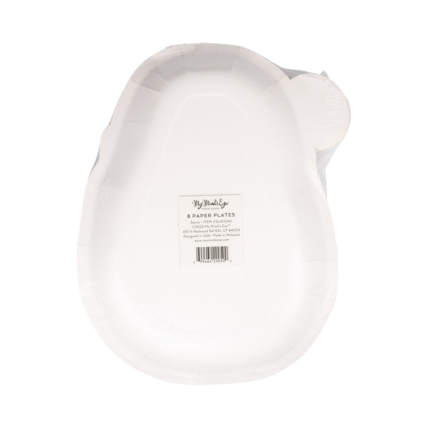 Santa Shaped Plate