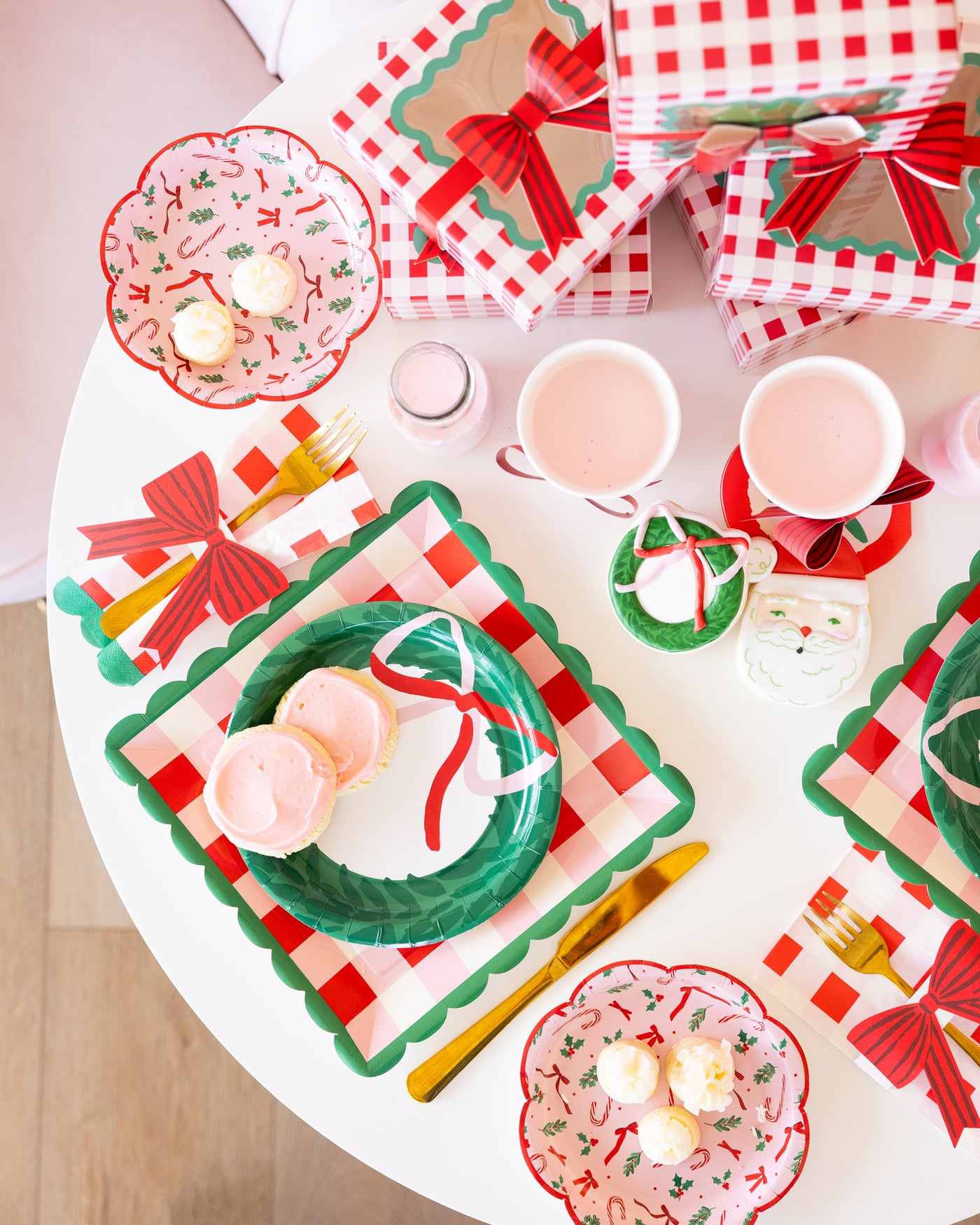 Candy Cane Patterned Plate