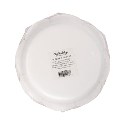 Candy Cane Patterned Plate